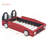 Twin Size Race Car-Shaped Platform Bed With Wheels,Red-190916673
