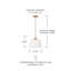 Luminaire suspendu simple 1 lumière Empire-43232533