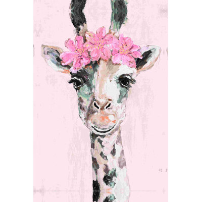 Girafe couronne de fleurs Gertrude