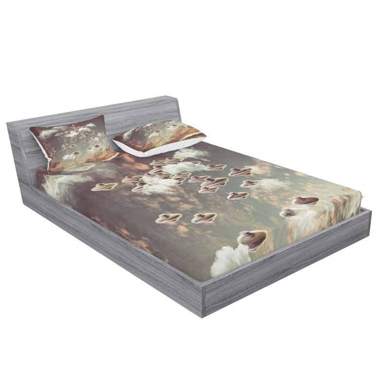 Microfiber Sheet Set, Full/Double Sheet Set with Fitted Sheet