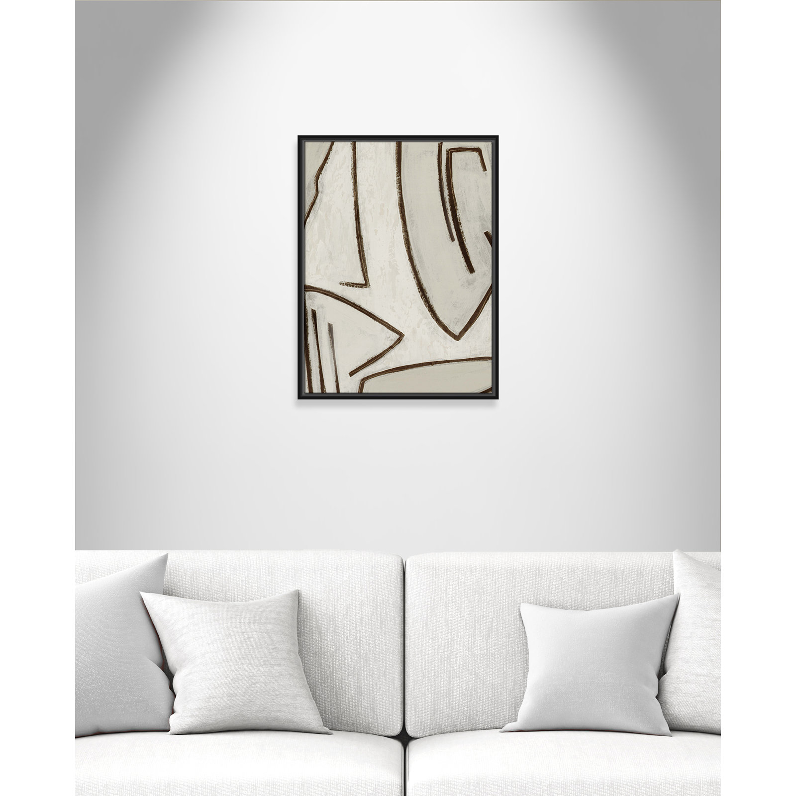 Line Work II, Black, 19.5" W x 25.5" H