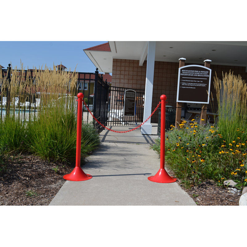 Poteau d’ensemble stanchion, Rouge
