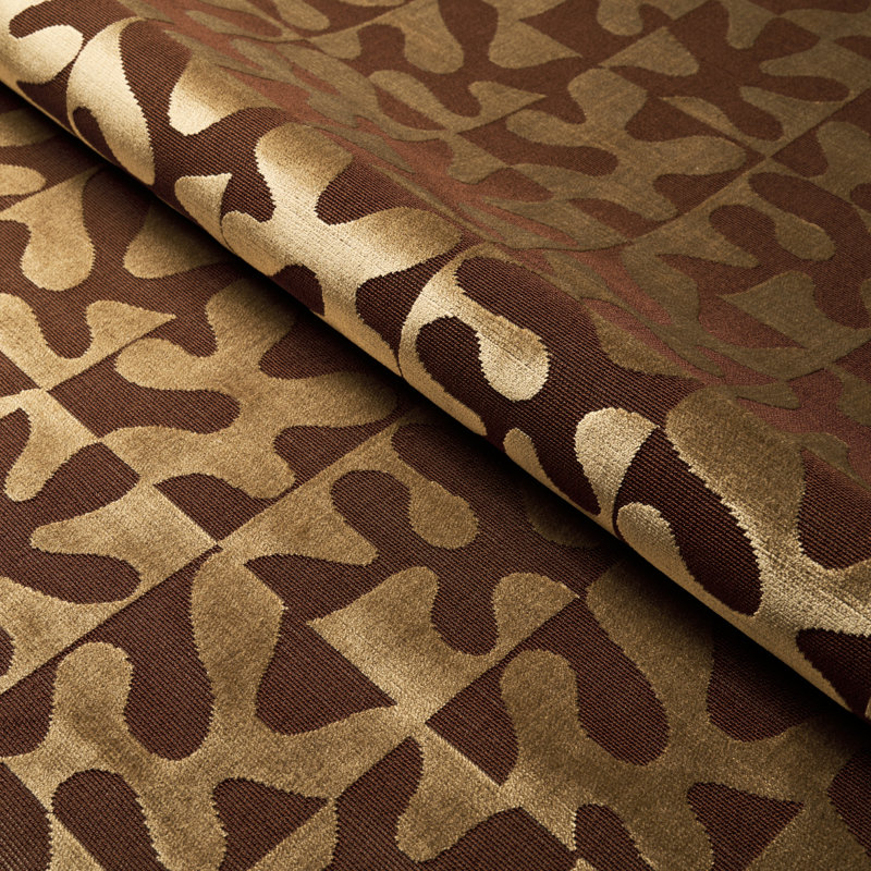 Modern Dance Velvet Fabric, Gold