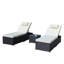 Ensemble de chaises longues d'extérieur 3 pièces-1849676618