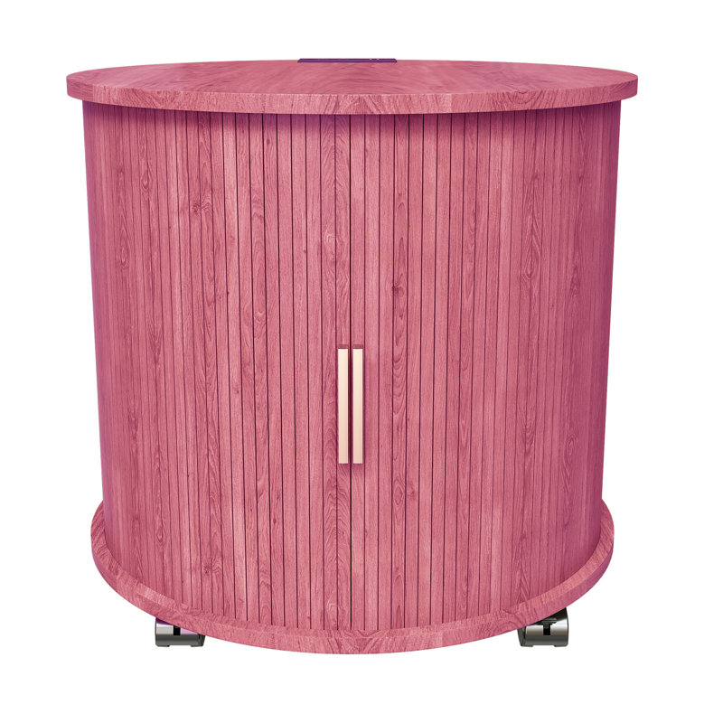 Table de bout avec rangement et station de charge, Pink