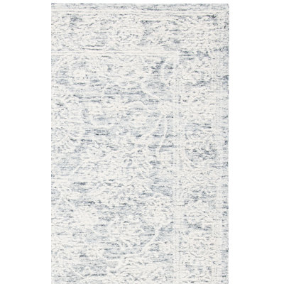 Amatury Hand Tufted Wool/Cotton Oriental Rug in Gray/Beige