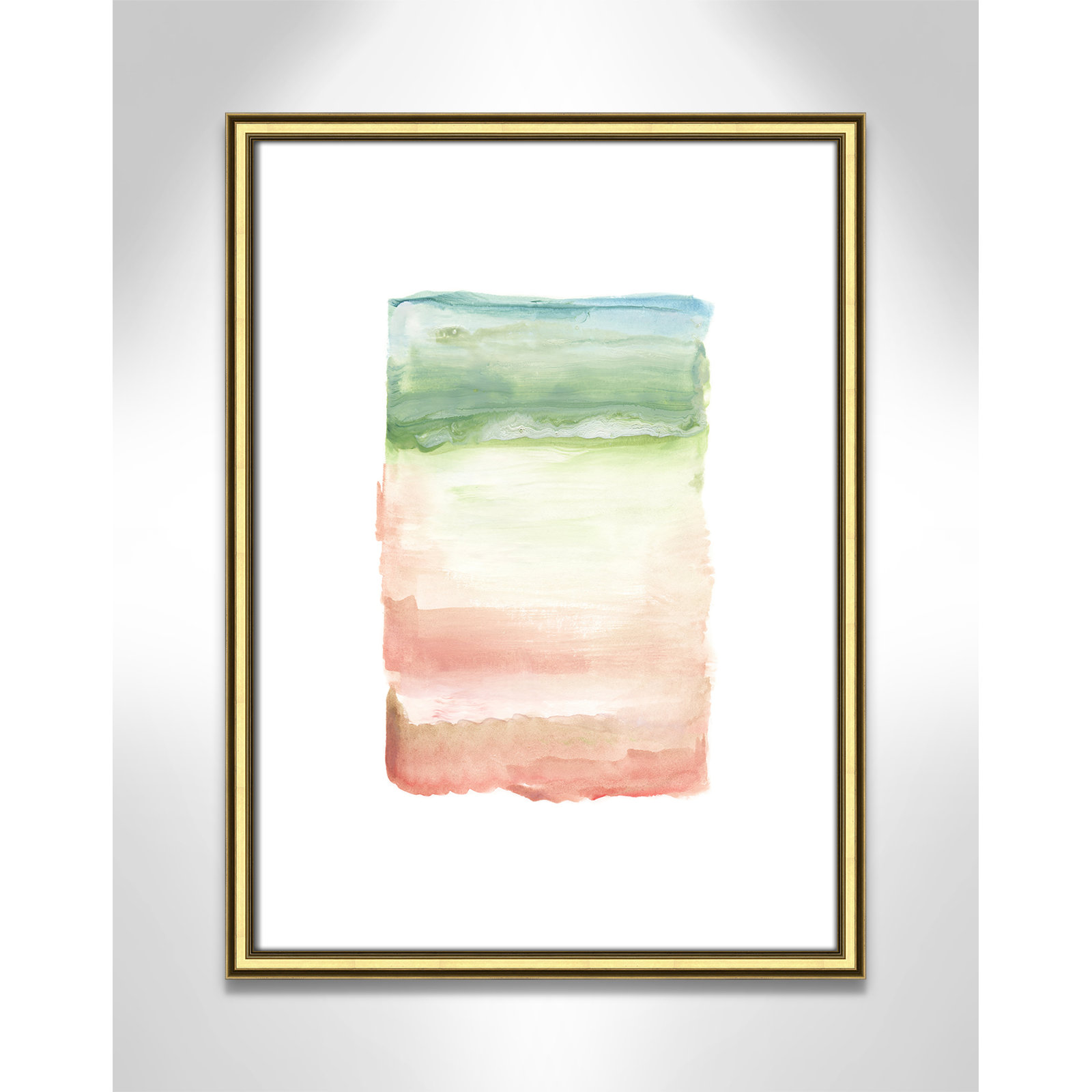 Nabi "Skye I" Print, 24.25" H x 18.25" W x 0.88" D, Gold Framed Paper