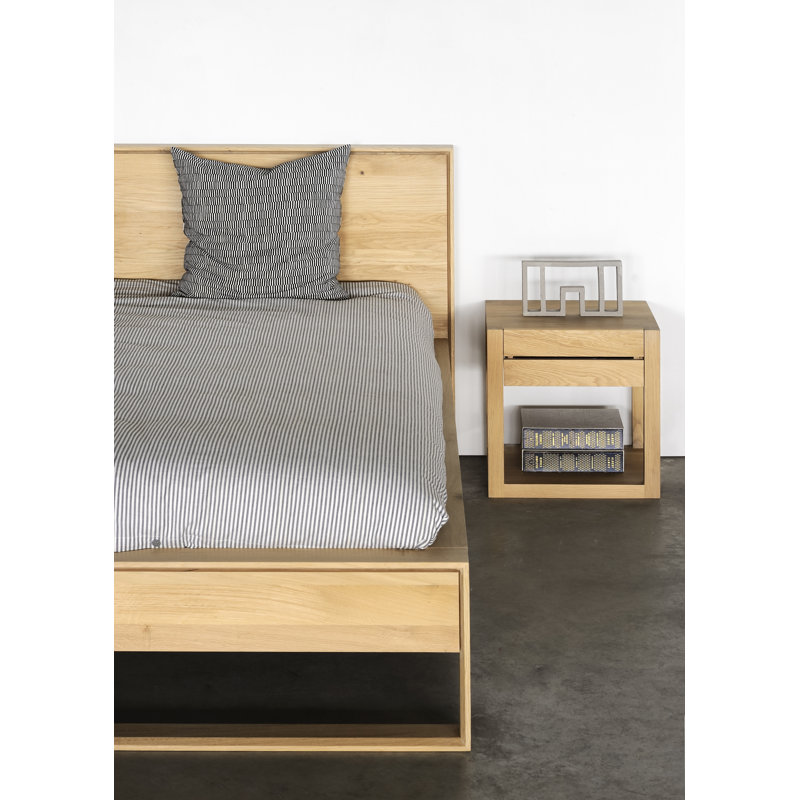 Azur 1 - Drawer Solid Wood Nightstand