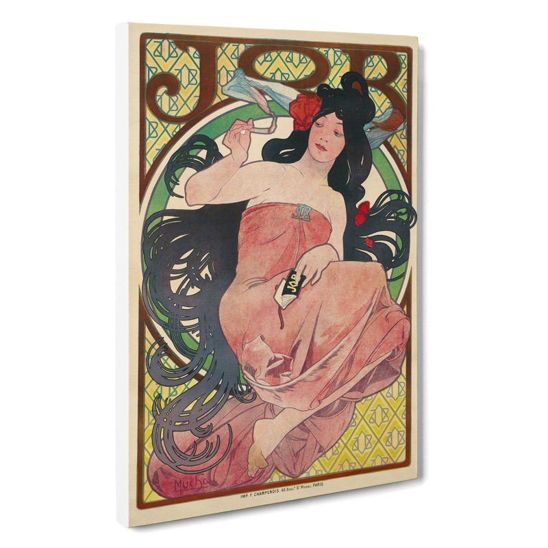 Job Vol.1 by Alphonse Mucha - Wrapped Canvas, 76cm H x 50cm W x 3cm D