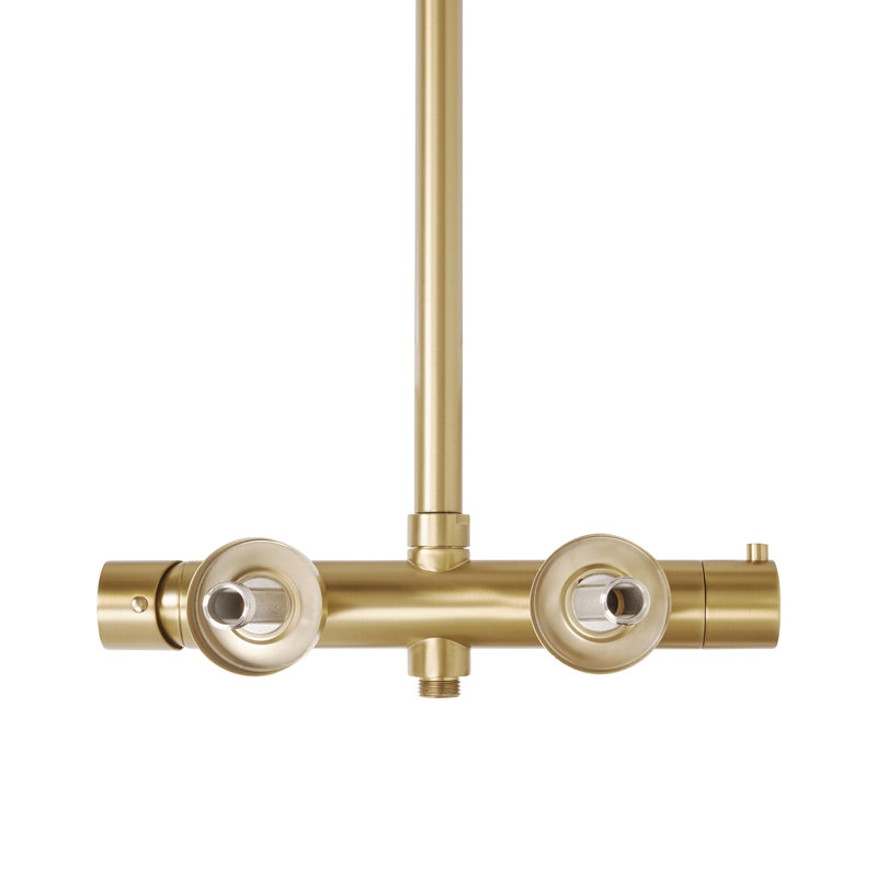 Mixer Shower Set with Rainshower PUYEHUE Silver, Brushed Gold