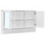 Armoire à pharmacie murale de 60 pouces avec portes à double miroir, tablettes réglables et rangement ouvert pour les salles de bain modernes-130837422