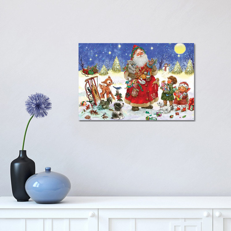 What I Want For Christmas by Giordano Studios - Wrapped Canvas Painting, 30.48 cm H x 45.72 cm W