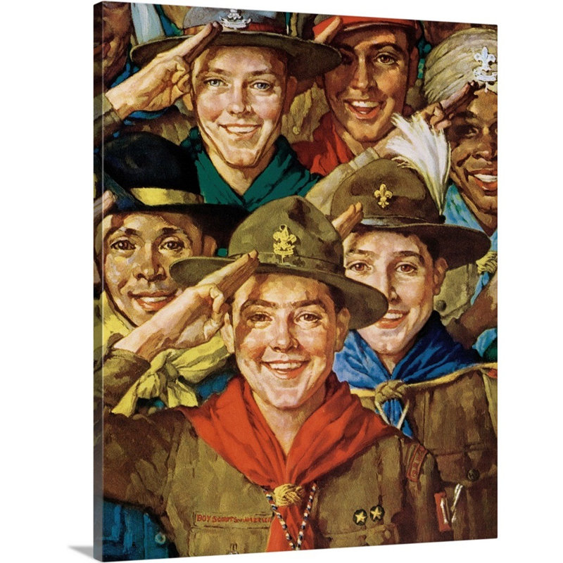 «An Army of Friendship», art mural sur toile, H 30 po x l 24 po x P 1,25 po, Toile tendue