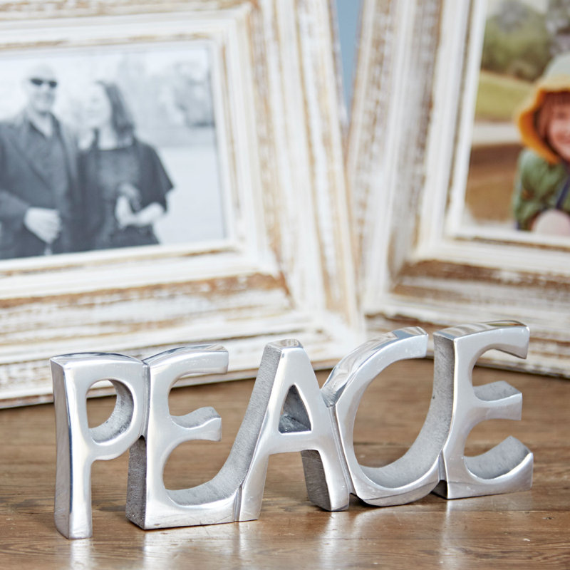 Recycled Metal Peace Sign