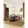 Ocean Club South Sea Dining Table with 84 X 48 Inch Glass Top