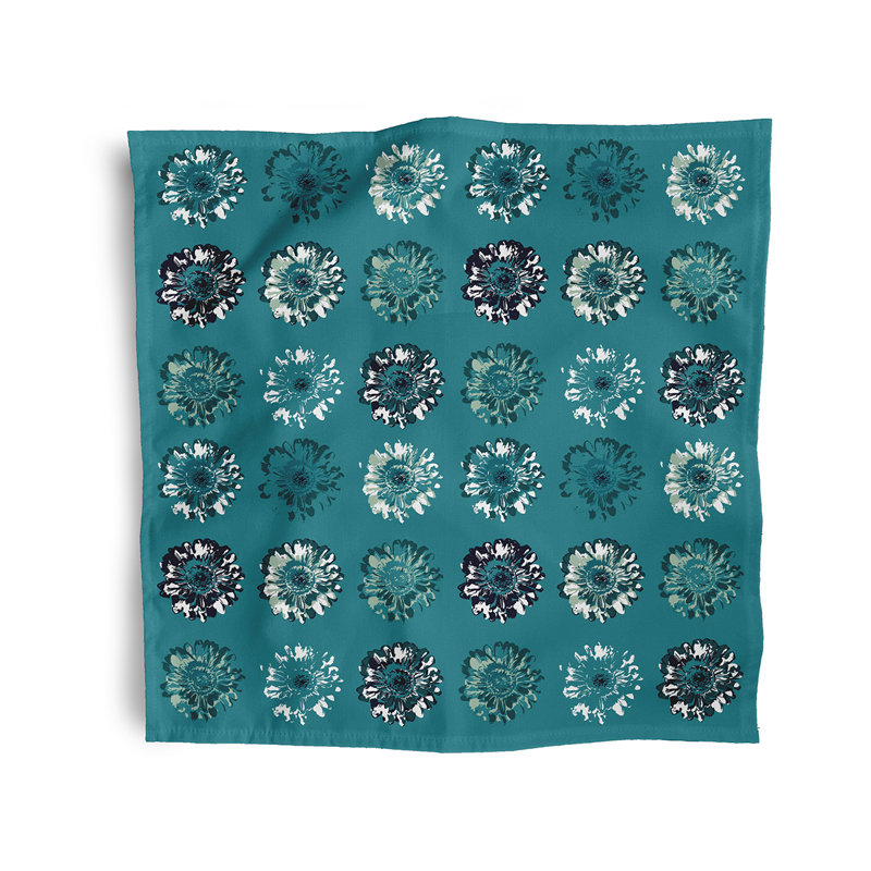 Chailynn Gypsy Floral  Napkins, Blue/Green