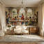 Traditional Wallpaper Indoor Landscape Wall Mural-947342154-947342155