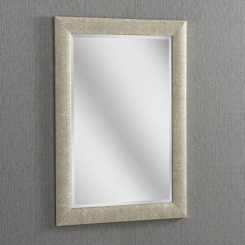 Pavadas Flat Wall Mirror, 91cm H x 66cm W, Champagne