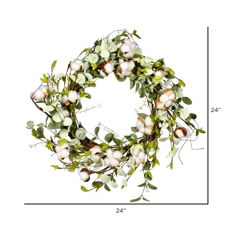 Faux Pine Polyester 24'' Wreath
