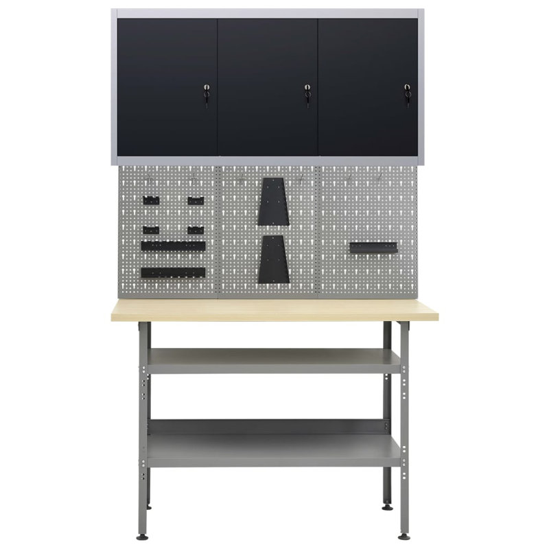 Vantassel 304.8cm W Metal Shelving Unit