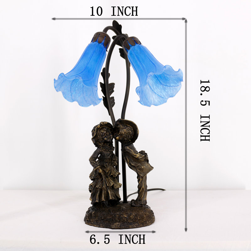 Analise Resin Desk Lamp, Baby Blue