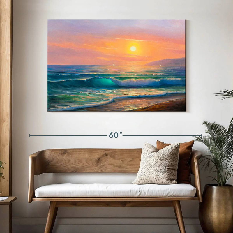 Alvord, soleil sur la mer, peinture