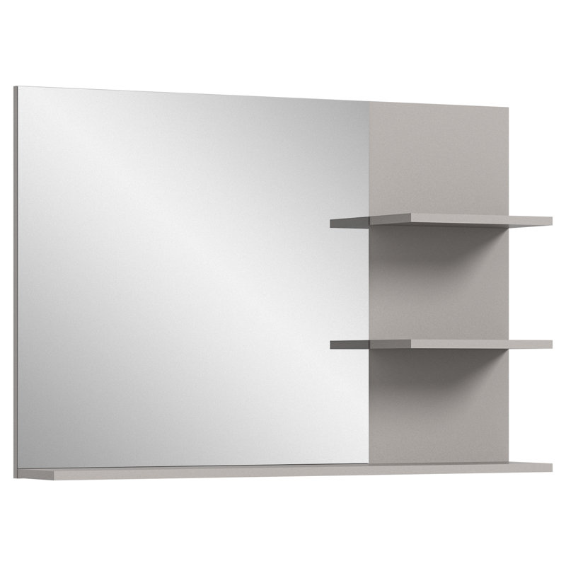 Payeton Rectangle Wall Mirror with Shelves