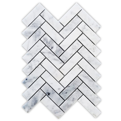 Milton Mountain Crema 9.75" x 11.25" Marble Mosaic Tile