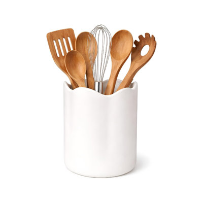 Ceramic / Porcelain Round Utensil Crock
