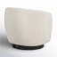 Fauteuil demi-tonneau pivotant rembourré Marcy-1458193523