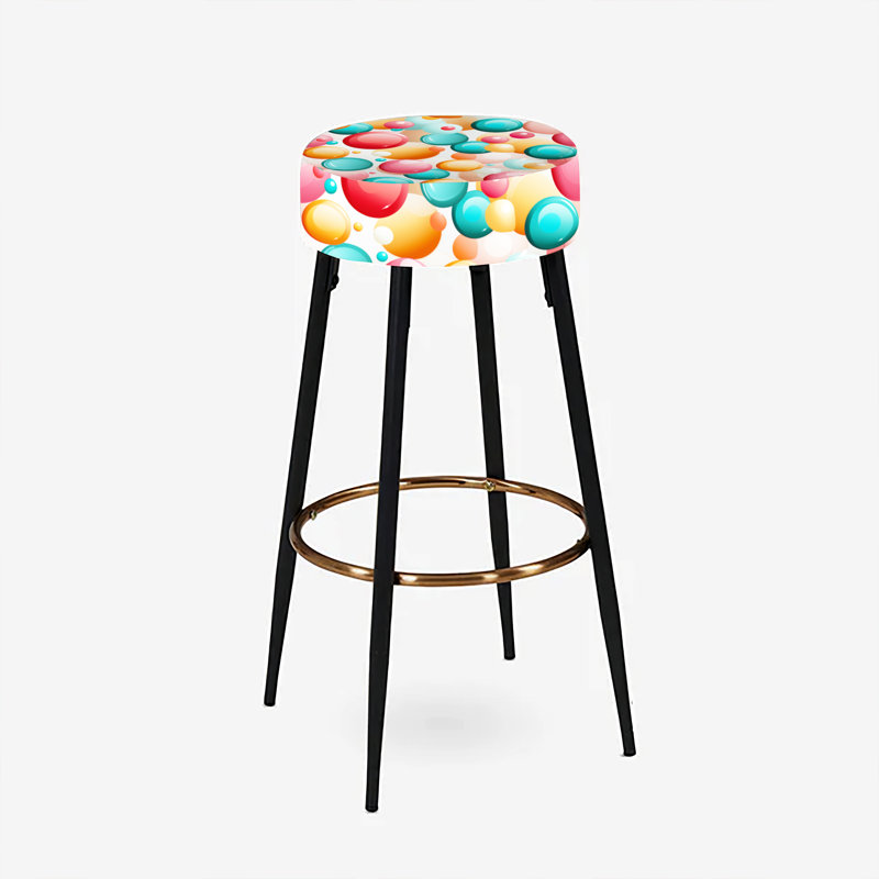 Ensemble de 2 tabourets de bar Poupart Candy Crush Delight - Pois