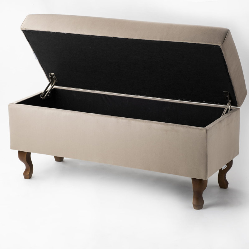 Regnier Polyester Upholstered Storage Bench, H47 x W45 x D30cm