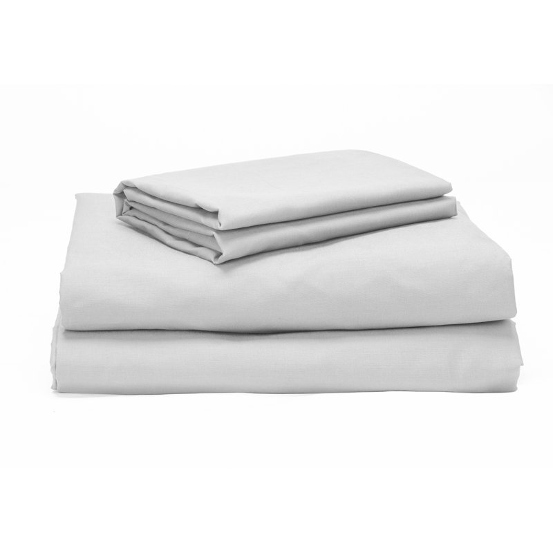 Erelah 100% Cotton Percale Sheet Set, 180 x 200 cm