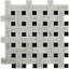 Twine 1x3 Basketweave Polished Marble Mosaic Tile