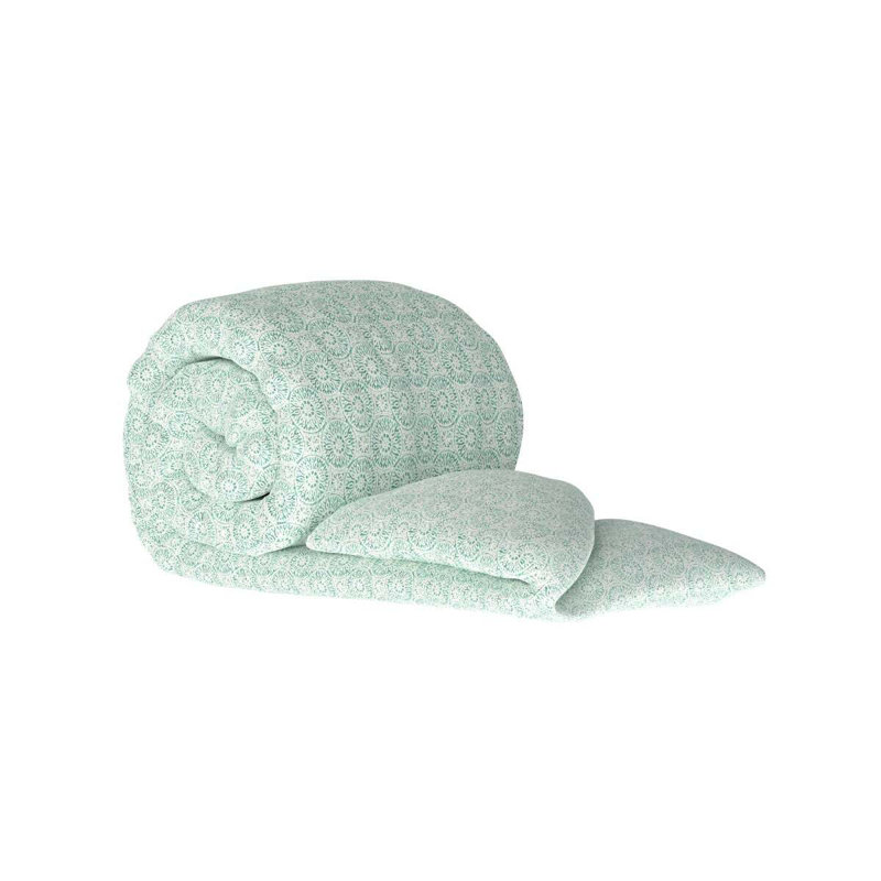 Malang Standard Cotton Duvet Cover, Twin Duvet Cover, Spa Green