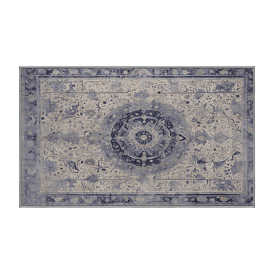 Tapis gris lavable à la machine