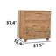 Commode 3 bandes à bordures florales