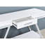 Console rectangulaire avec pieds à finition brillante avec rangement ouvert