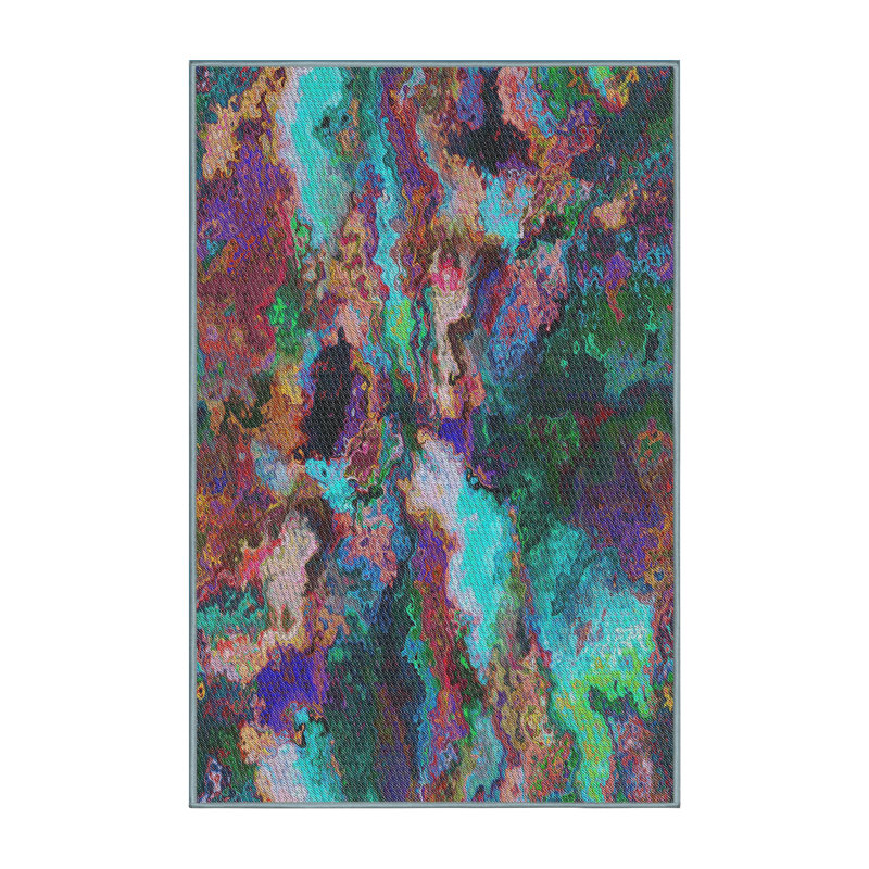 Abstract Indoor Rug, Rectangle 5' x 7'