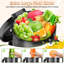 Extracteur de jus à pressage à froid, extracteur de jus à mastication lente, extracteur de jus de 350 W, grande goulotte d'alimentation de 5,3 po pour légumes et fruits entiers, extracteur de jus facile à nettoyer-111986146