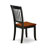 5 Piece Kitchen Table & Chairs Set Includes a Round Dining Room Table with Pedestal and 4 Dining Chairs, Black & Cherry-748040679-692430182-748040698