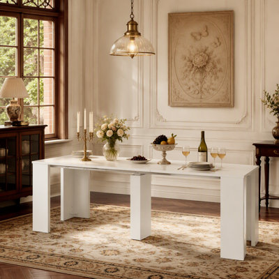 Multifunctional extendable console table