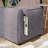 Stylish Pouffe for Modern Living Room, Grey | Dimensions: 20.9 x 16.9 x 16.5 inches | 28 DNS Grey Foam & 14 DNS White Foam for Ultimate Comfort | Versatile Seating or Footrest, Perfect for Any Space