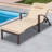 Outdoor Wicker Chaise Lounge with Cushion and Wheels-798246939-782280450