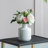 Accent Round White/Gold Vase