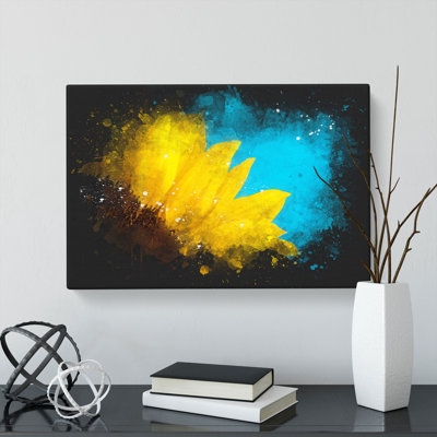 Sunflower at the End of Summer - Wrapped Canvas