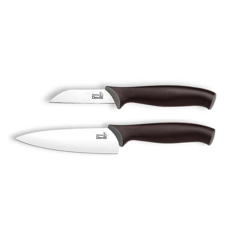 Kitchen Devils 2 Piece Stainless Steel Assorted Knife Set