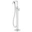Double Handle Floor Mounted Freestanding Tub Filler with Hand Shower-26114739