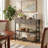 Slim Hallway Console Table With 2 Drawers And 2 Metal Mesh Storage Shelves For Entryway Living Room Foyer-1063713128
