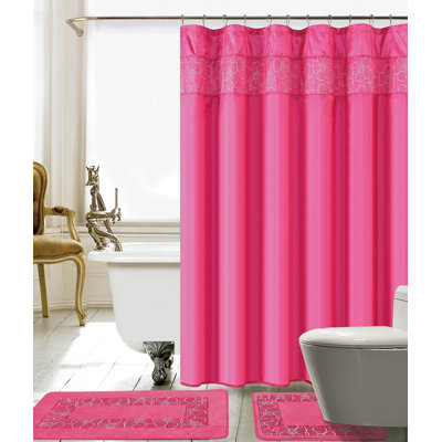Wellow Shower Curtain with Hooks Included